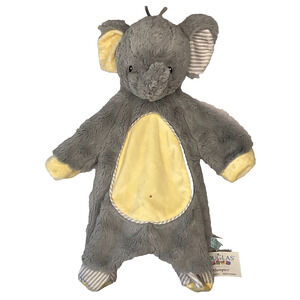 Douglas Baby Sshlumpies #1476 Elephant Lovey Plush Security Blanket Gray NWT